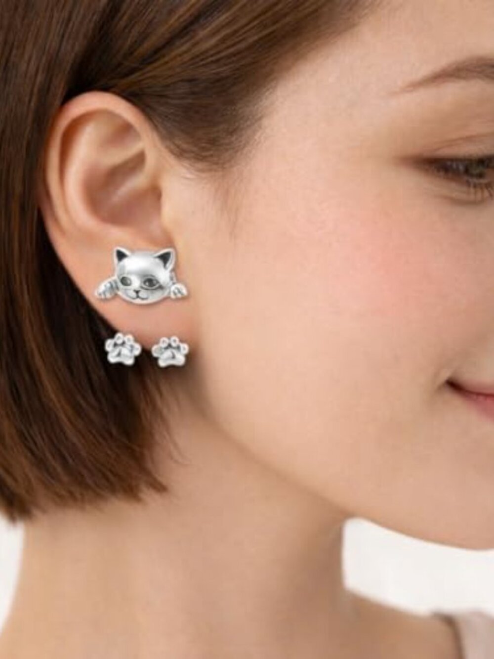 Frog Ears for Women Cute Stuff Vintage Frogs Shaped Stud Ear Funny Cute 3D